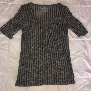 american eagle tie up shirt